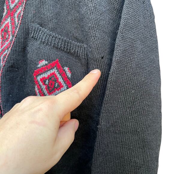 Vintage 60’s Pendleton Wool Cardigan Sweater Size Large 19x26 - Picture 3 of 10